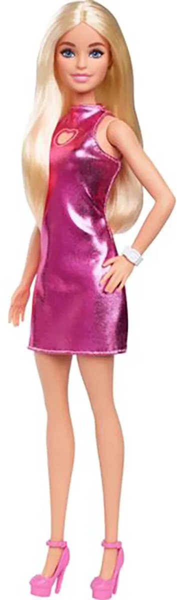 Barbie Fashionista - Fuchsia korte jurk - Modepop