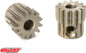 Team Corally - M0.6 Motortandwiel - Kort - Gehard staal - 13 Tanden - Motoras dia. 3.17mm