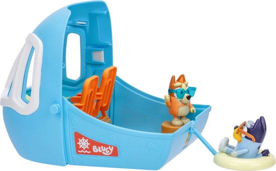 BLUEY - 3 in 1 Transformerend Vliegtuig Speelset - Incl. Bluey en Bingo speelfiguren
