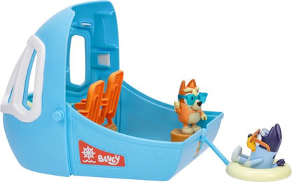 BLUEY - 3 in 1 Transformerend Vliegtuig Speelset - Incl. Bluey en Bingo speelfiguren