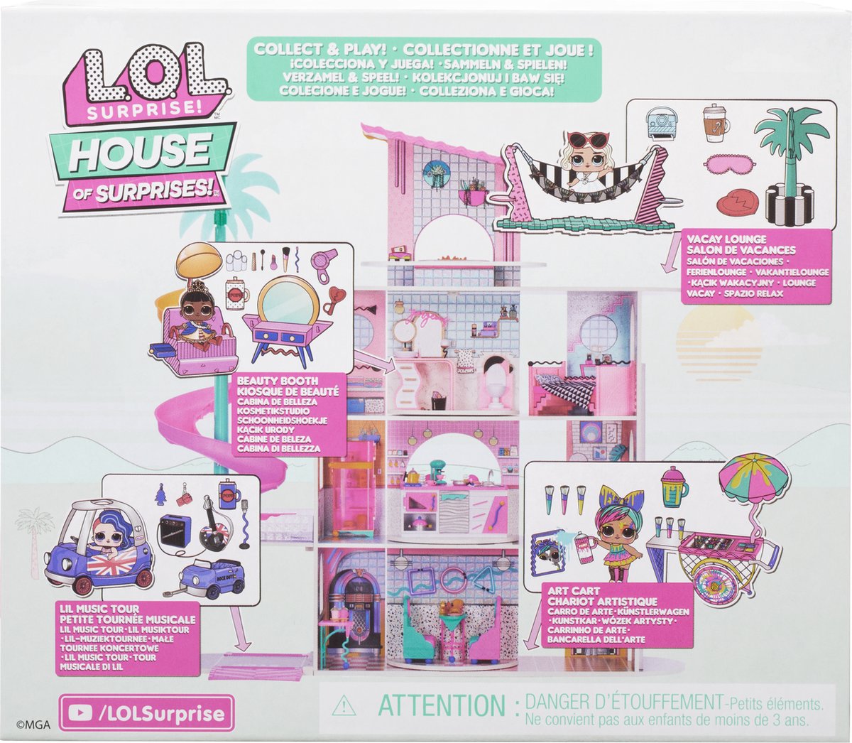 L.O.L. Surprise! Leading Baby Vakantielounge - Meubelspeelset met pop
