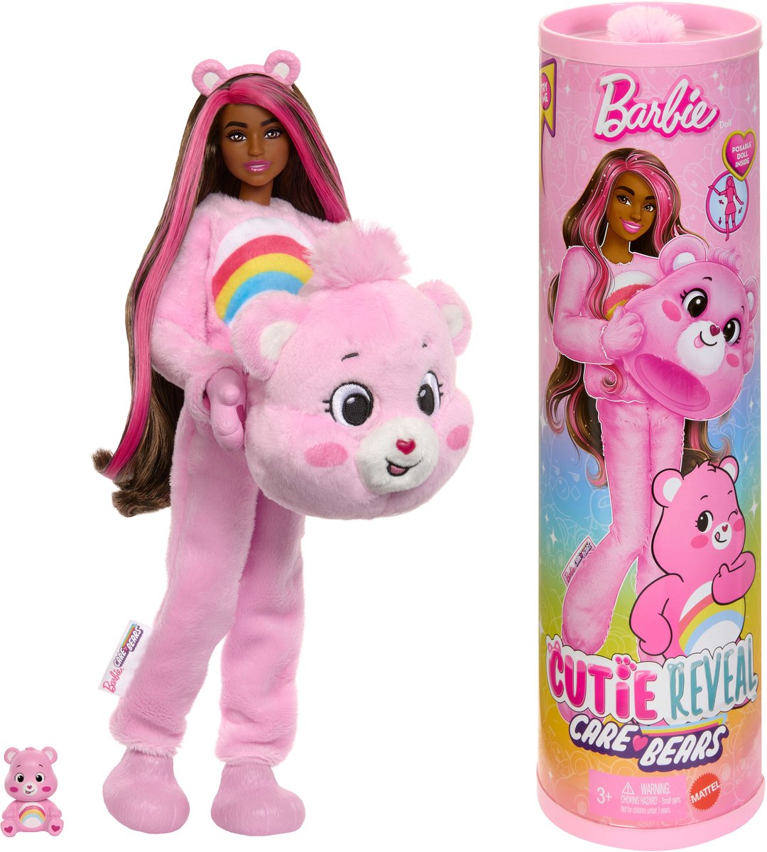 Barbie Troetelbeertjes Cutie Reveal Pop Assortiment, Modepop, Vrouw, 3 jaar, Jongen/meisje, 303 mm, 280 g