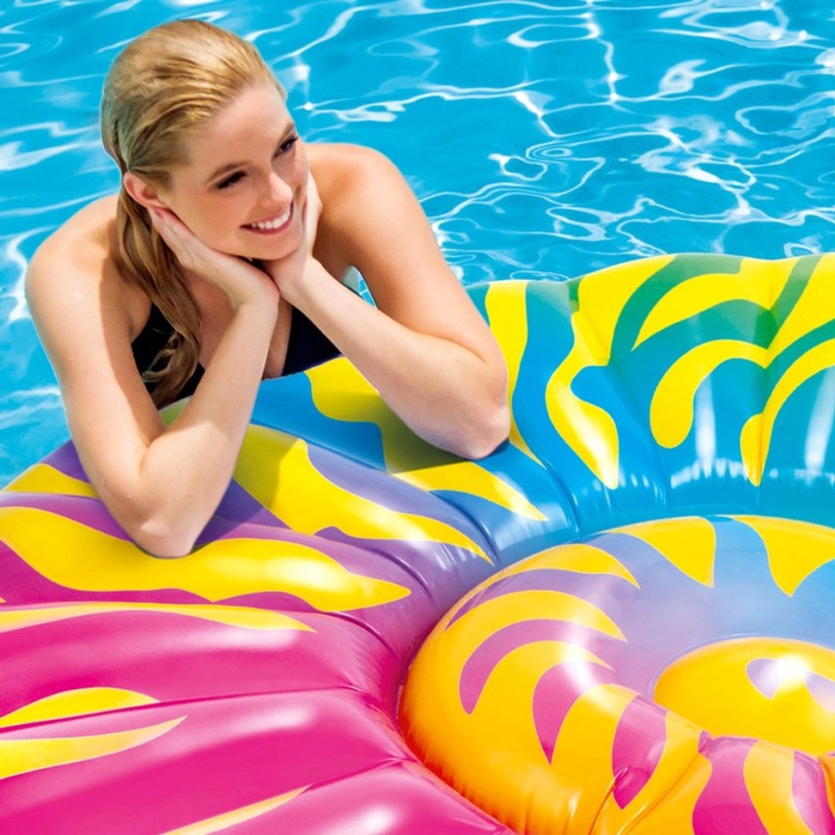 Intex Luchtbed Seashell 157 X 127 X 25 Cm Vinyl
