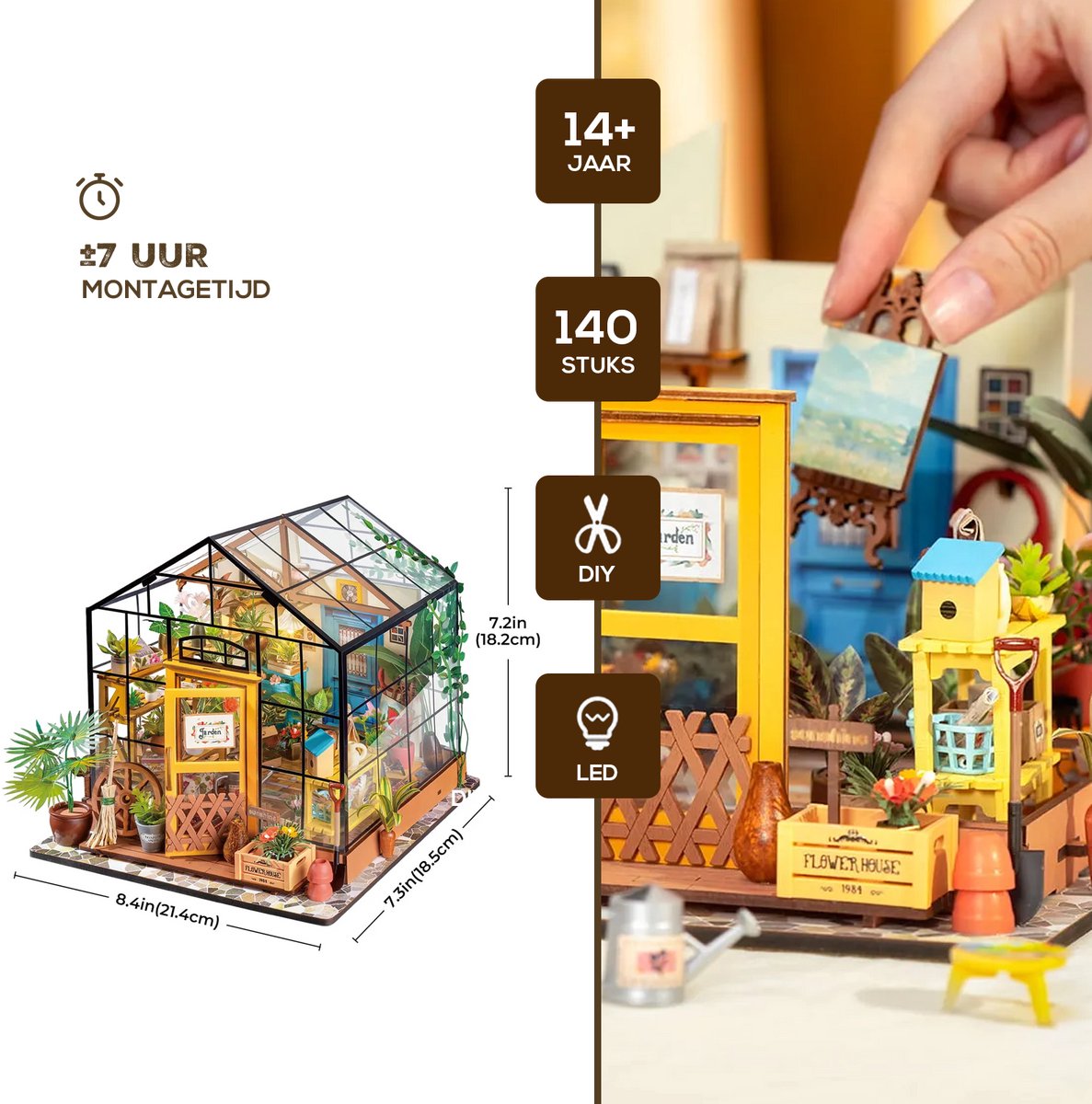 Robotime Miniatuur Cathy's Flower House