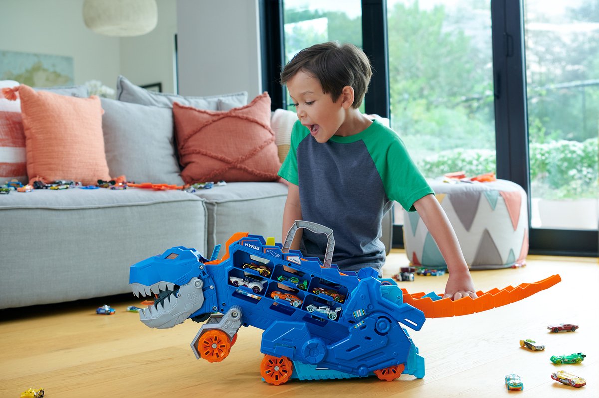 Hot Wheels - City Ultieme Dino Hauler Vrachtwagen - 1:64 - Speelgoedvoertuig