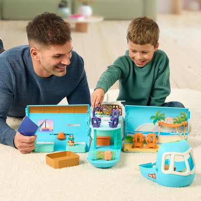 BLUEY - 3 in 1 Transformerend Vliegtuig Speelset - Incl. Bluey en Bingo speelfiguren