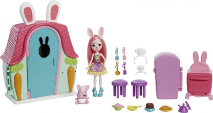 Enchantimals Speelset Bree Bunny Meisjes 15,2 Cm Roze 18-delig