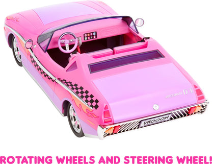 L.O.L. Surprise City Cruiser Auto - Roze/paarse cabrio - Met exclusieve minipop - Met modepop