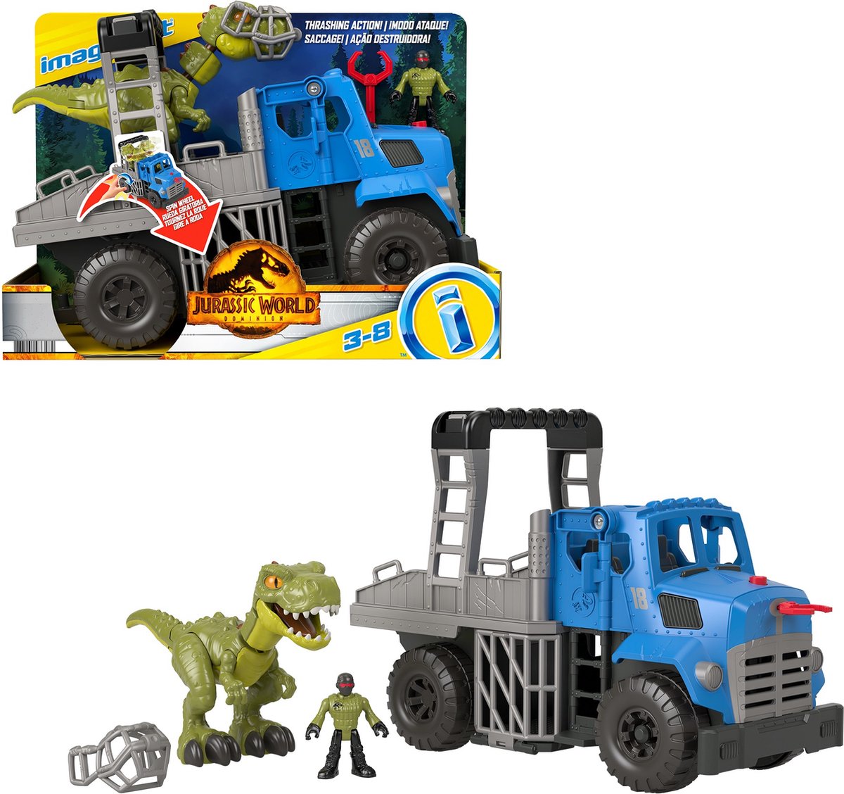 Pakket van 3 Figuren Mattel Jurassic World