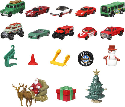 Mattel Matchbox Adventskalender 2023 - Inclusief 10 auto's en accessoires