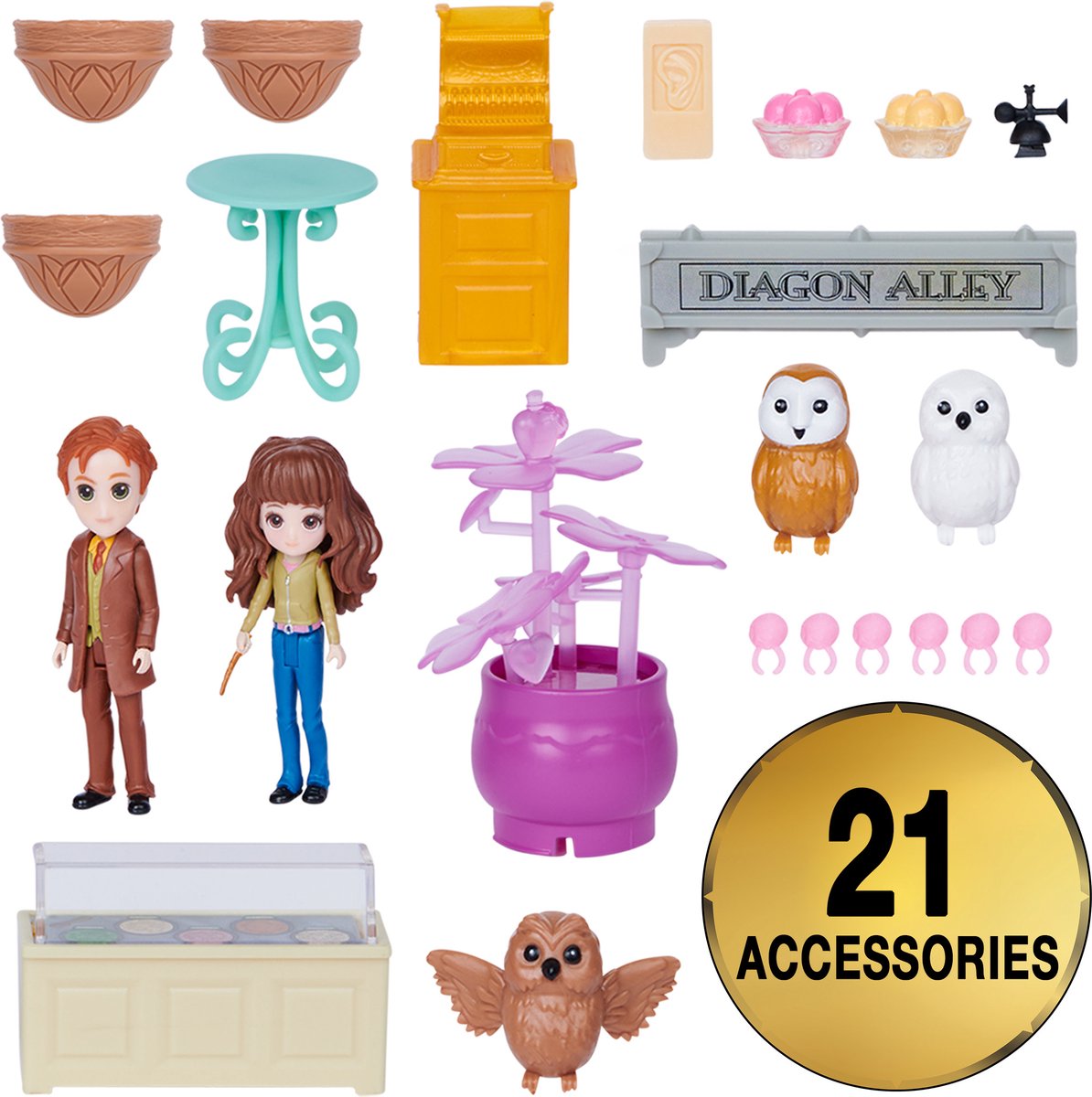 Harry Potter Magical Minis Wegisweg - 3-in-1 Speelfigurenset met licht & geluid