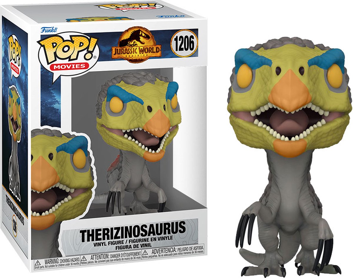 Funko Jurassic World Verzamelfiguur POP! Movies Therizinosaurus 9 cm Multicolours