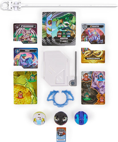 Bakugan - Special Attack-starterpakket - Speelset met 3 Bakugan-actiefiguren en 3 Brawler-kaarten - stijlen kunnen variëren