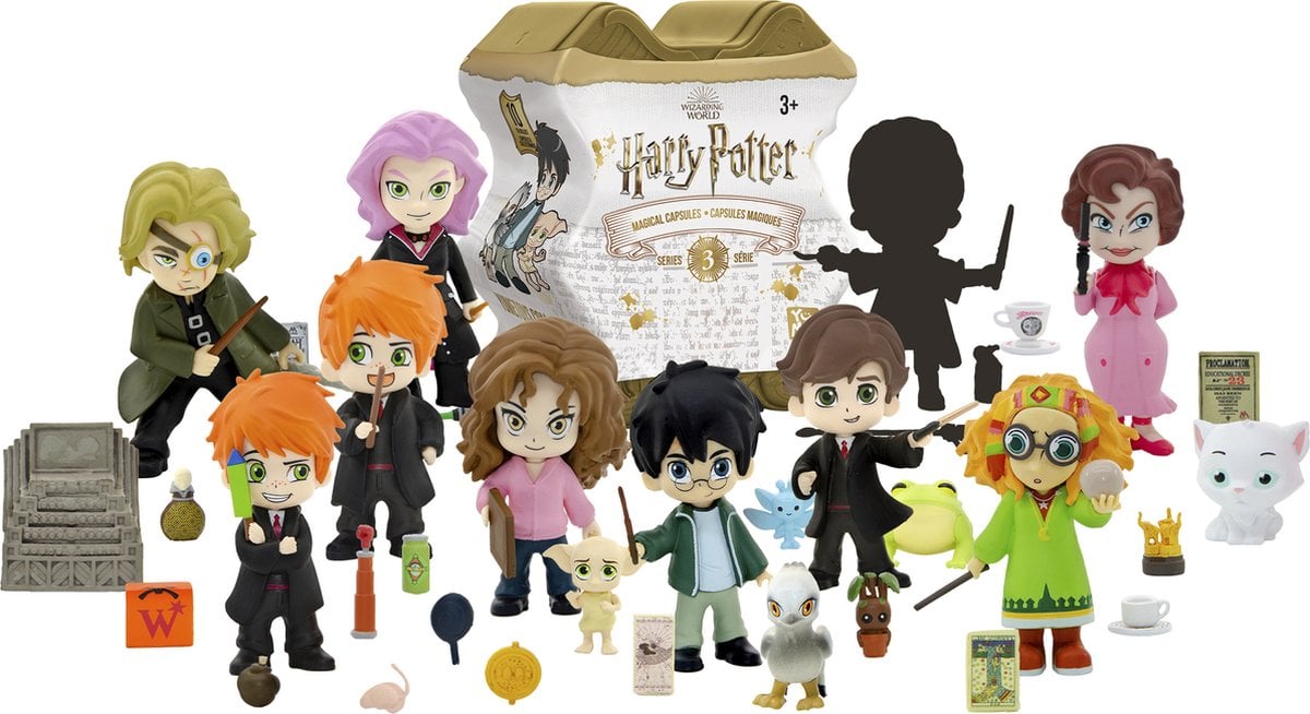 Harry Potter Verrassingsbox Magical Capsule Wave 3 – Geschenk voor Sinterklaas – Poppen uit Hogwarts – Serie 3 – Toverstok en Spreuken uit Zweinstein – Cadeau voor Kerst - Serie 2 – Speelgoed - Vanaf 3 jaar