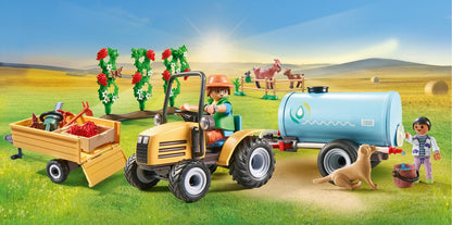 Country Tractor met aanhanger en watertank - 71442