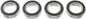 Revtec - Kogellager - Chroom staal - ABEC 3 - Rubber Dichting - 12X21X5 - 6801-2RS - 4 st