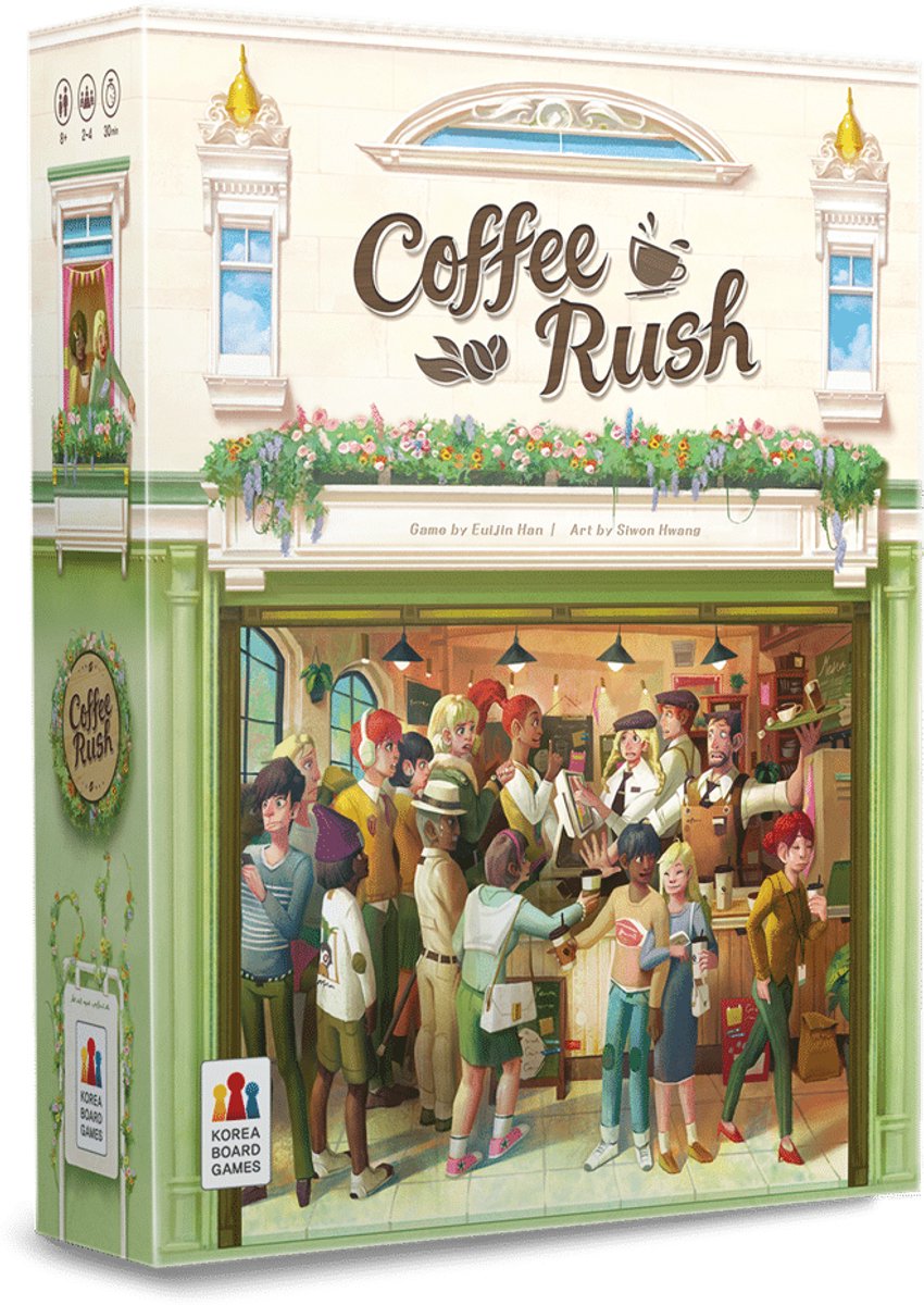 Korea Board Games - Coffee Rush - Nederlandstalig Bordspel - Geschikt voor 2-4 Spelers