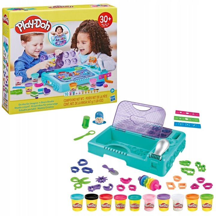 Play-Do, creatieve studio met meer dan 30 tools en 10 potten modelleringsdeeg - de klassiekers
