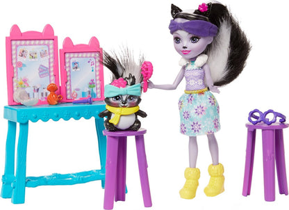 ENCHANTIMALS Enchanted Seasons schoonheidssalon door Sage Moufette - Sinterklaas Cadeau - Schoencadeautjes Sinterklaas