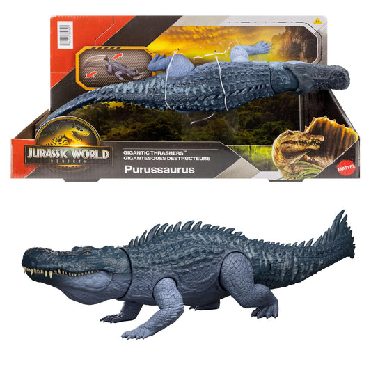 Mattel - Jurassic World Rebirth Purussaurus Gigantic Thrashers