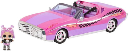 L.O.L. Surprise City Cruiser Auto - Roze/paarse cabrio - Met exclusieve minipop - Met modepop