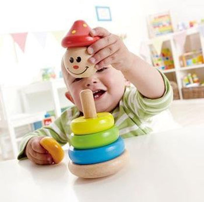 Hape Houten Stapeltoren Clown 16,5 Cm