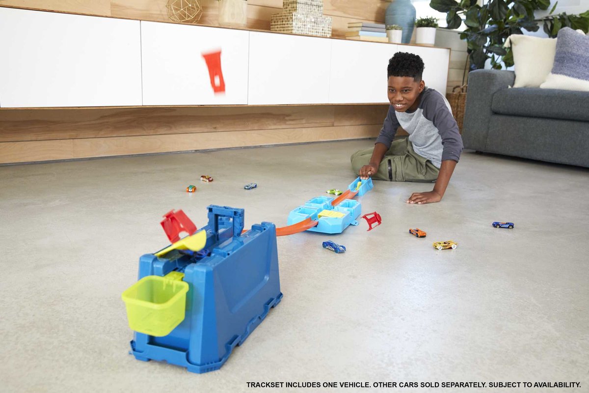 Hot Wheels Track Builder Crash stunt box Speelset