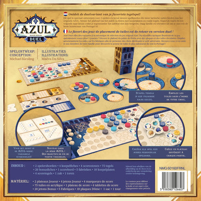 Next Move Games Azul Duel - Strategisch bordspel voor 2 spelers - Sintra