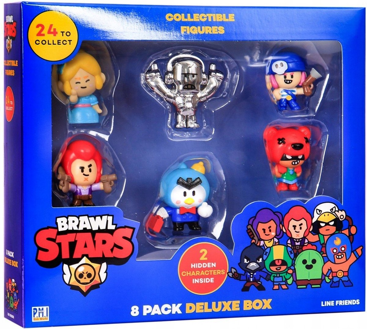 Brawl Stars Figuren - Verzamelfiguren 8-pack met 2 verborgen karakters