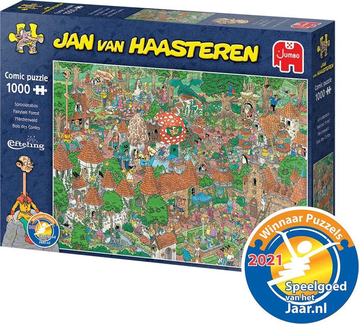 Jan van Haasteren - Efteling - Sprookjesbos - 1000 stukjes puzzel - Legpuzzel volwassenen