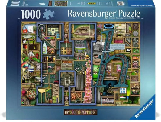 Ravensburger - Awesome Alphabet H - 1000 stukjes - Puzzel