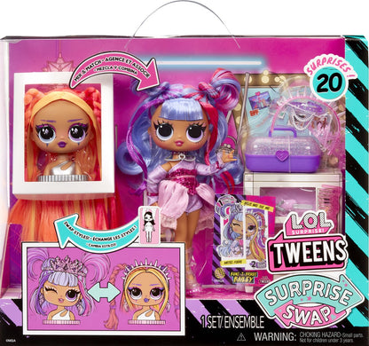 L.O.L. Surprise! Tweens Surprise - 16,5 cm - Swap Modepop - Buns-2-Braids Bailey