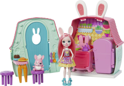 Enchantimals Speelset Bree Bunny Meisjes 15,2 Cm Roze 18-delig