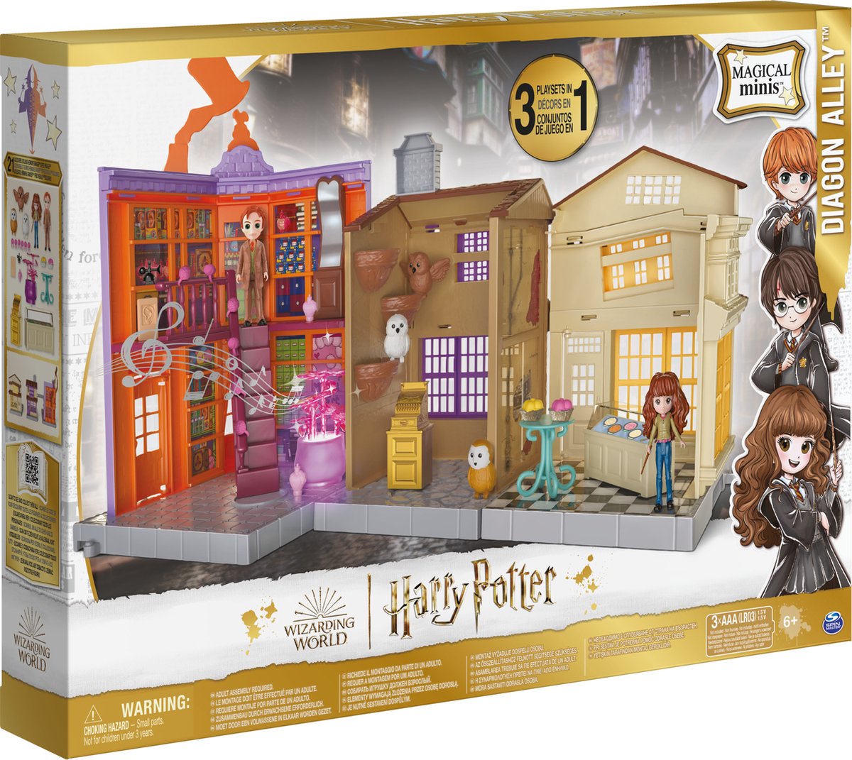 Harry Potter Magical Minis Wegisweg - 3-in-1 Speelfigurenset met licht & geluid