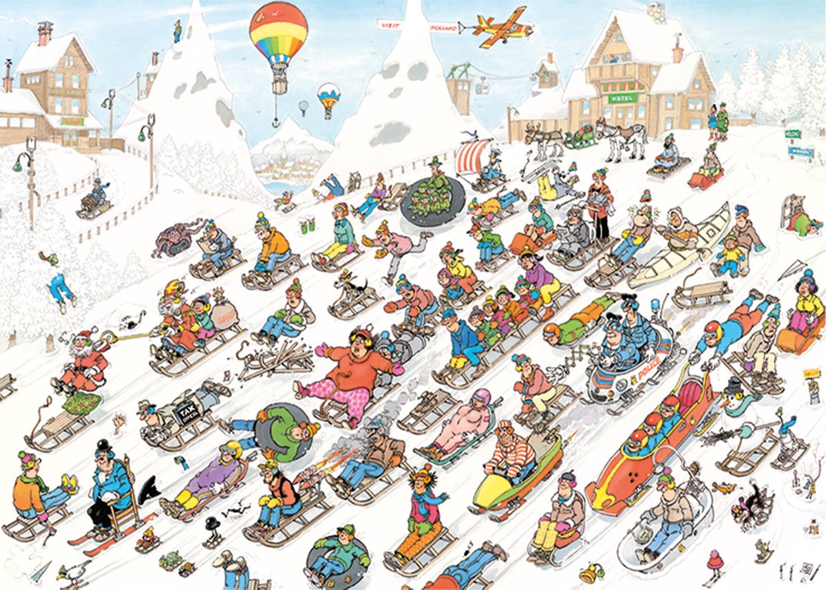 Jan van Haasteren - Van Onderen! - 1000 stukjes - Puzzel