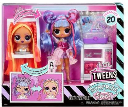 L.O.L. Surprise! Tweens Surprise - 16,5 cm - Swap Modepop - Buns-2-Braids Bailey