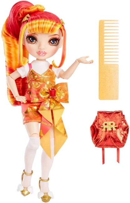 Rainbow High Junior High Special Edition Doll - 23 cm - Laurel De'Vious - Oranje - Modepop