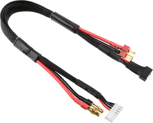 Revtec - Laad-/balanceer-kabel - Deans 3S - Lader 6S XH connector - 3S XH connector - 14AWG Siliconen-kabel - 30cm - 1 st