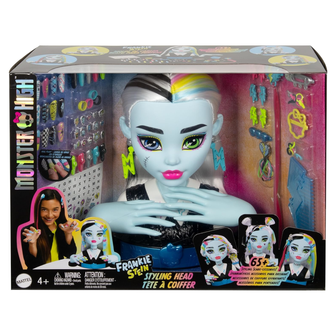 Monster High Frankie Stein Doll Head For Hair Styling
