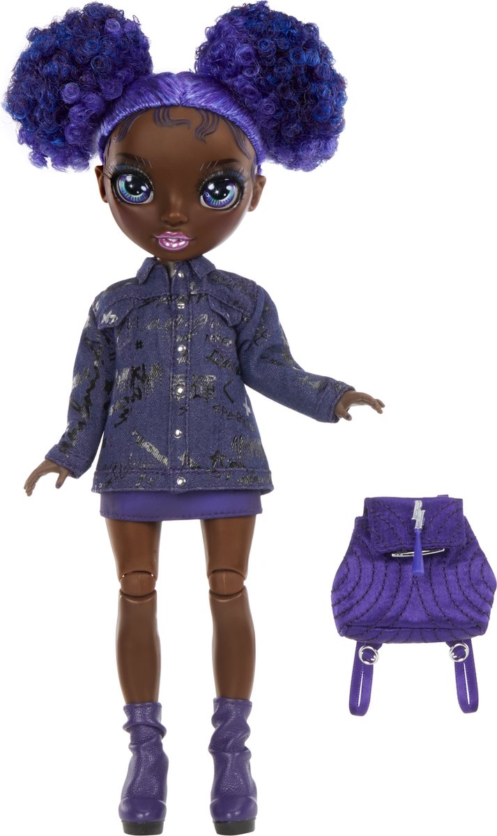 Rainbow High Junior High Special Edition Doll - 23 cm - Krystal Bailey - Paars - Modepop