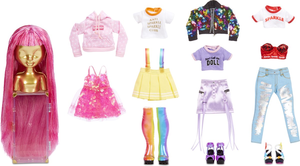 Rainbow High Fashion Studio - Pop Avery Styles met Poppenkleding