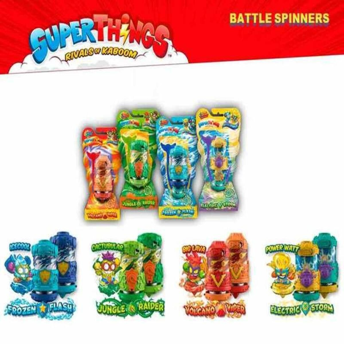 SuperThings Battle Spinners met exclusief actiefiguur - win een episch gevecht