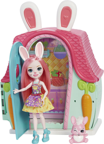 Enchantimals Speelset Bree Bunny Meisjes 15,2 Cm Roze 18-delig