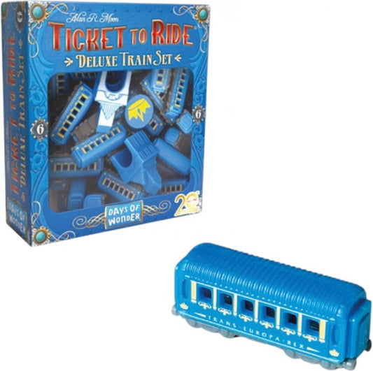 Ticket to Ride 20 jaar jubileum Deluxe Trein set Blauw