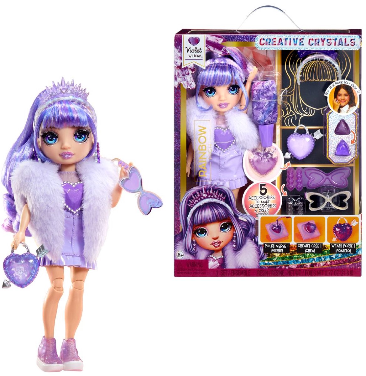 Rainbow High Creative Crystals-modepop - Violet