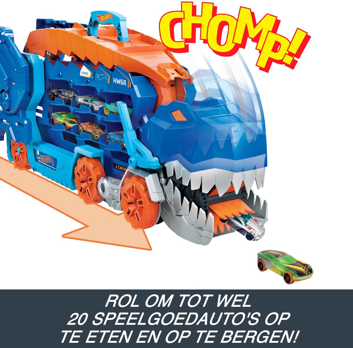 Hot Wheels - City Ultieme Dino Hauler Vrachtwagen - 1:64 - Speelgoedvoertuig