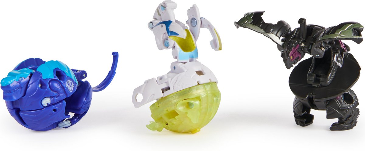 Bakugan - Special Attack-starterpakket - Speelset met 3 Bakugan-actiefiguren en 3 Brawler-kaarten - stijlen kunnen variëren