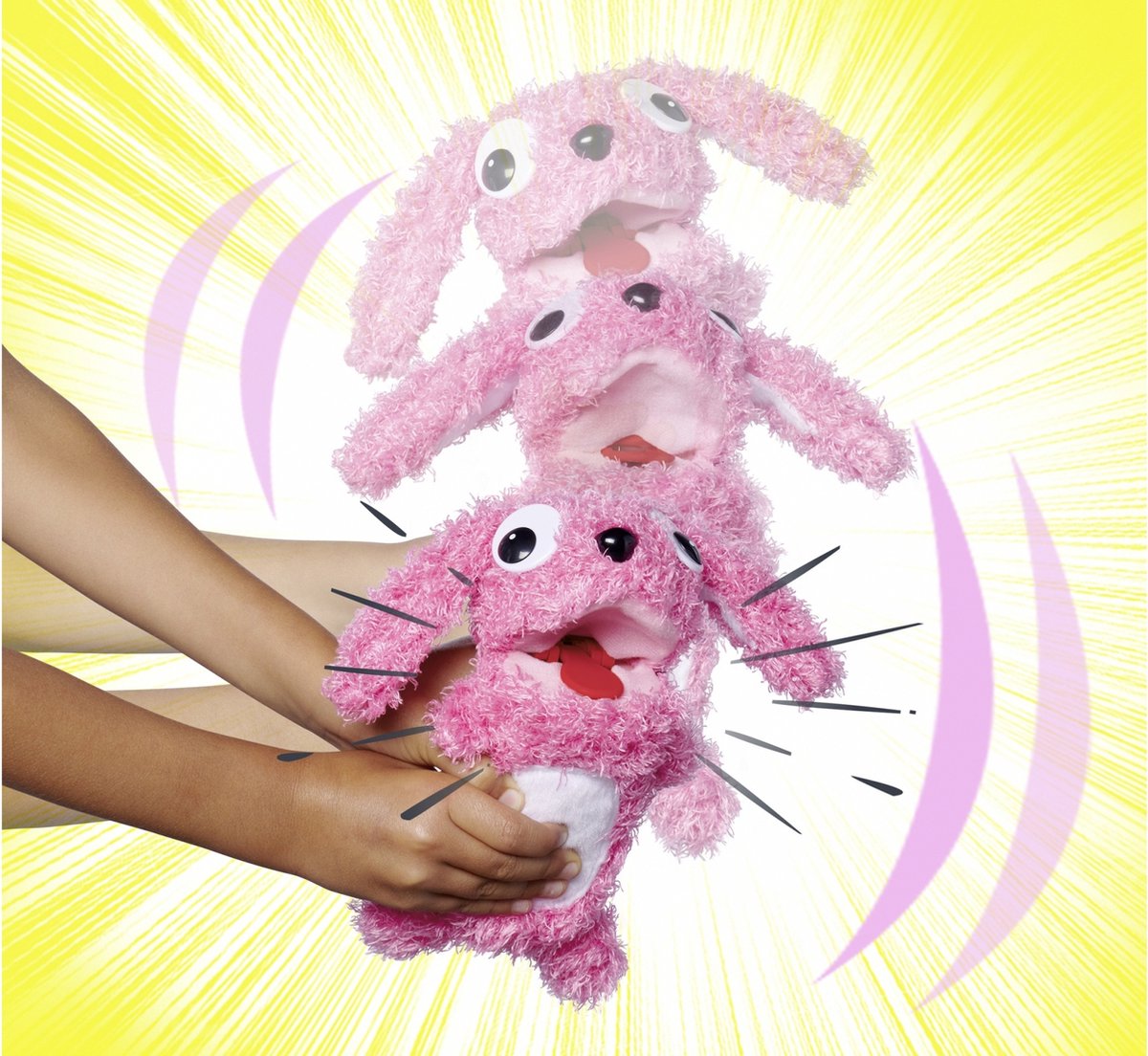 Nicotoy Screamerz Rambling Rabbit - Interactieve knuffel konijn - 5+ jaar