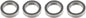 Revtec - Kogellager - Chroom staal - ABEC 3 - Rubber Dichting - 12X18X4 - 6701-2RS - 4 st