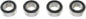 Revtec - Kogellager - Chroom staal - ABEC 3 - Rubber Dichting - 4X8X3 - MR84-2RS - 4 st